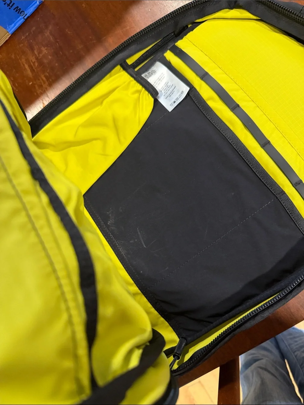 Topo Designs Black Men's Everyday Backpack with Front Zip Pocket
